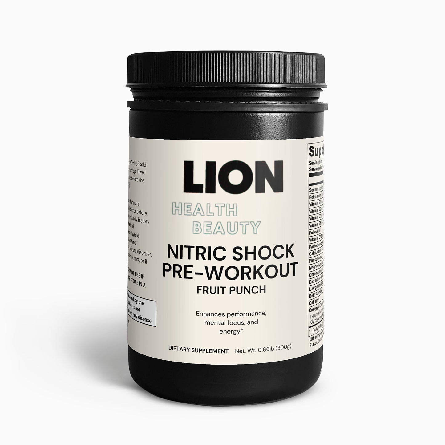 Nitric Shock Pre-Workout Powder (Fruit Punch)