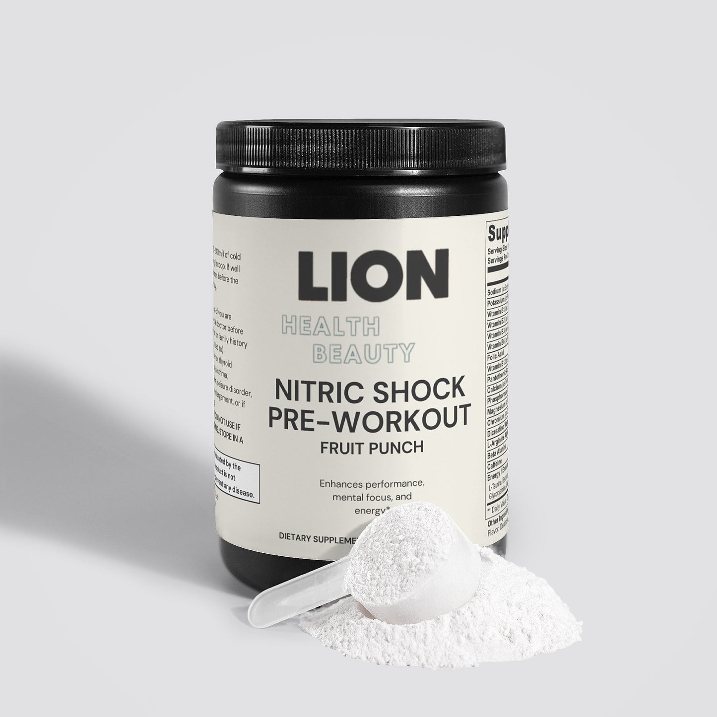 Nitric Shock Pre-Workout Powder (Fruit Punch)