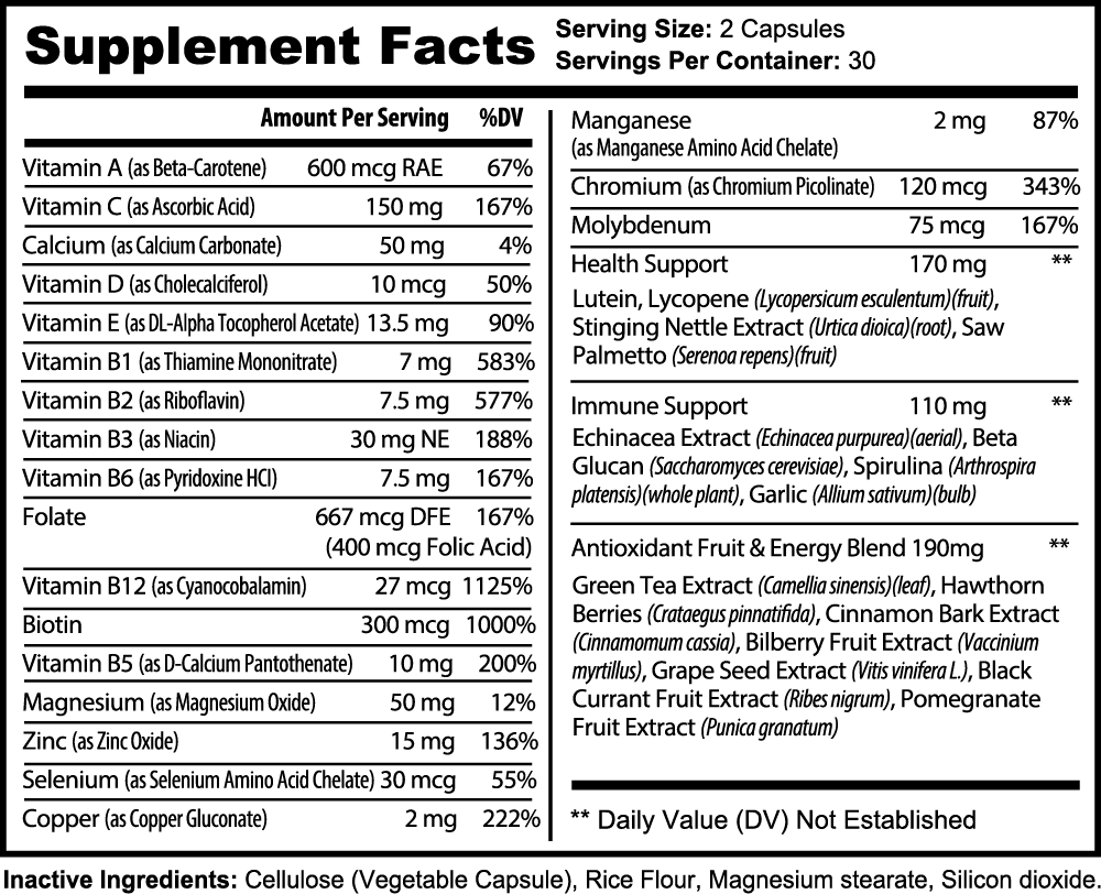 Komplettes Multivitamin